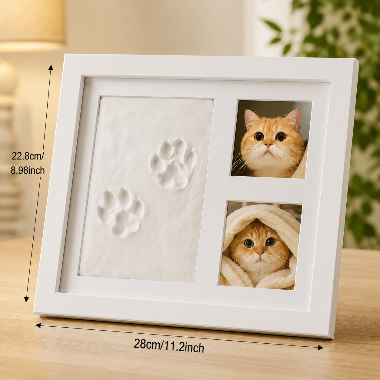 Baby Handprint & Footprint Keepsake Frame Kit